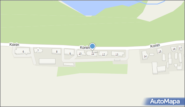Konin, Konin, 11, mapa Konina