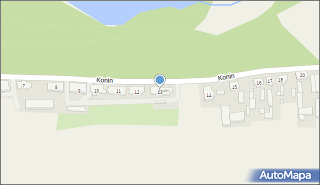 Konin, Konin, 13, mapa Konina