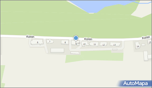 Konin, Konin, 9, mapa Konina