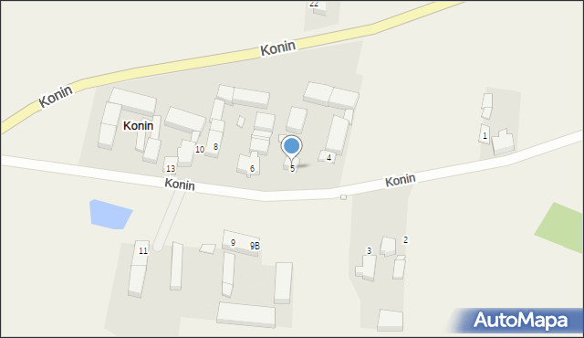 Konin, Konin, 5, mapa Konina