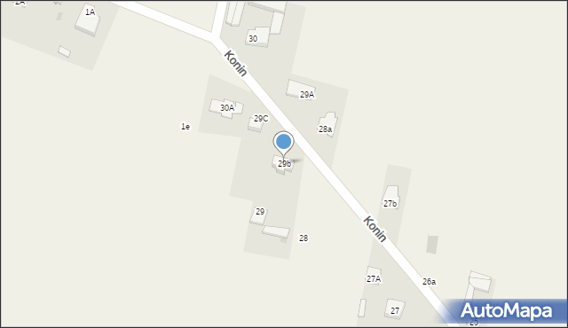 Konin, Konin, 29b, mapa Konina