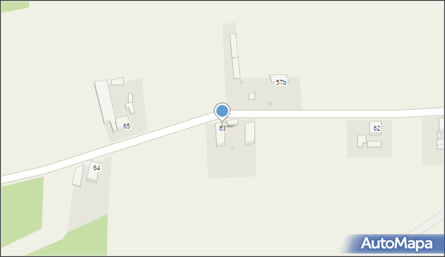 Konin Żagański, Konin Żagański, 63, mapa Konin Żagański