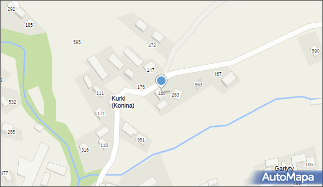 Konina, Konina, 140, mapa Konina