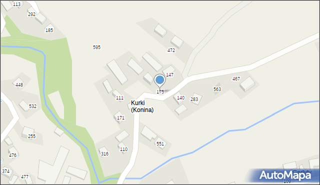 Konina, Konina, 175, mapa Konina