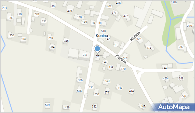 Konina, Konina, 57, mapa Konina