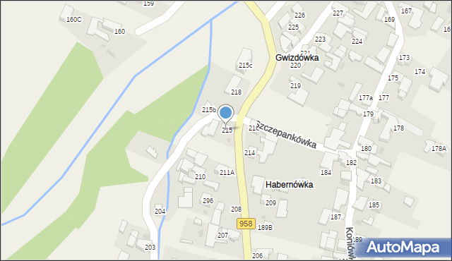 Koniówka, Koniówka, 215, mapa Koniówka