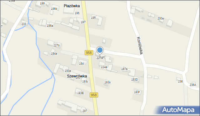 Koniówka, Koniówka, 227a, mapa Koniówka