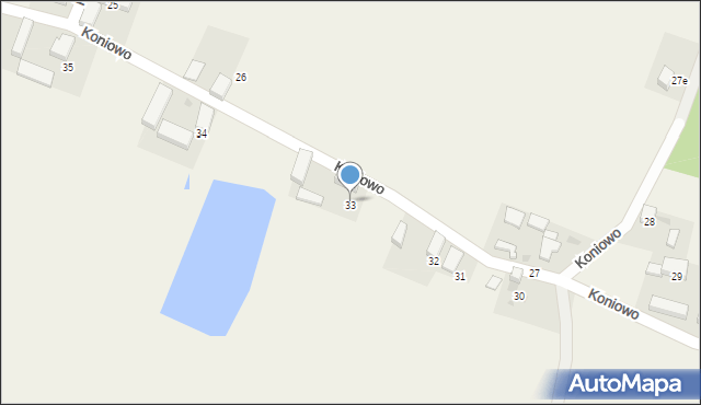 Koniowo, Koniowo, 33, mapa Koniowo