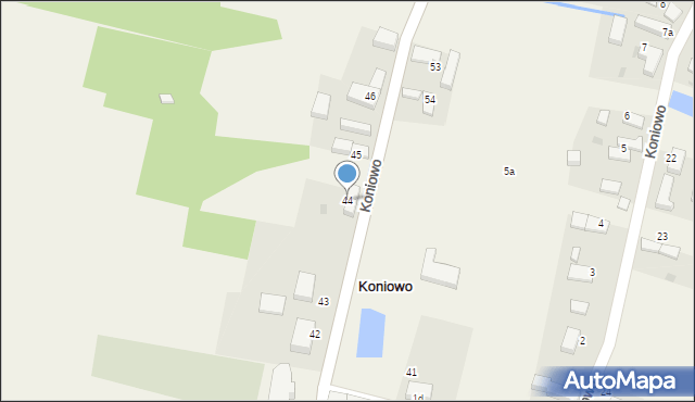 Koniowo, Koniowo, 44, mapa Koniowo