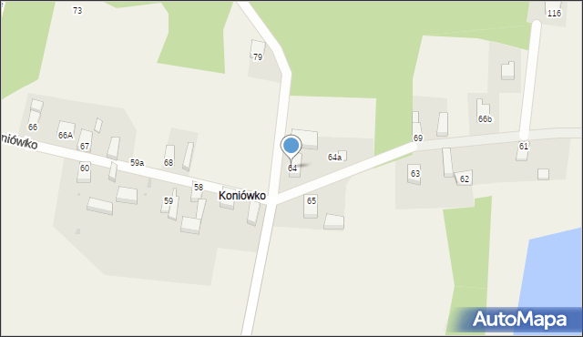 Koniowo, Koniowo, 64, mapa Koniowo
