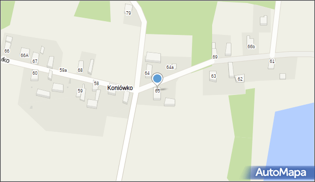 Koniowo, Koniowo, 70, mapa Koniowo