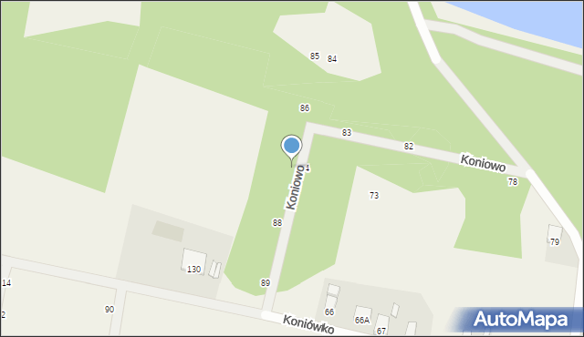 Koniowo, Koniowo, 87, mapa Koniowo