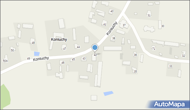 Koniuchy, Koniuchy, 42, mapa Koniuchy