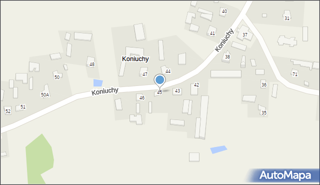 Koniuchy, Koniuchy, 45, mapa Koniuchy