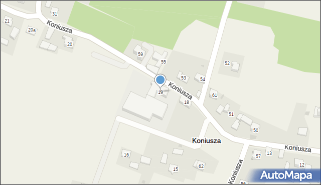 Koniusza, Koniusza, 19, mapa Koniusza