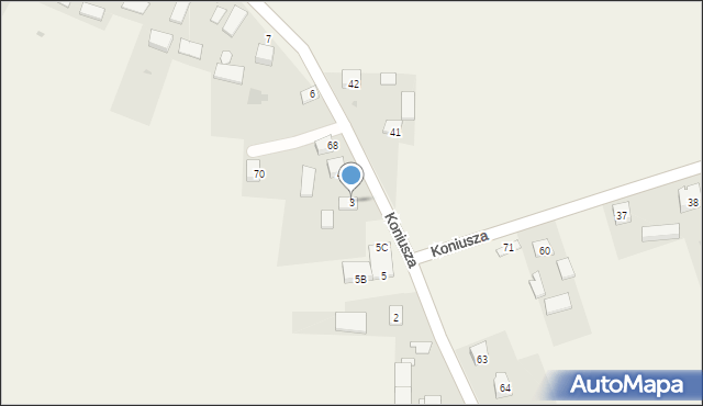 Koniusza, Koniusza, 3, mapa Koniusza