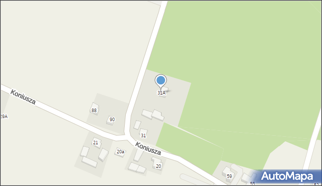 Koniusza, Koniusza, 31A, mapa Koniusza