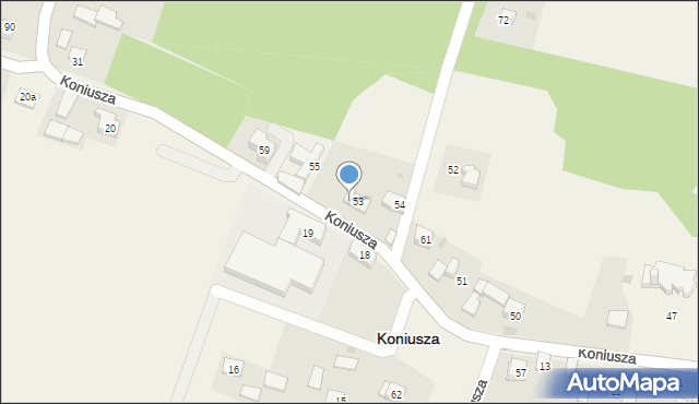Koniusza, Koniusza, 53A, mapa Koniusza