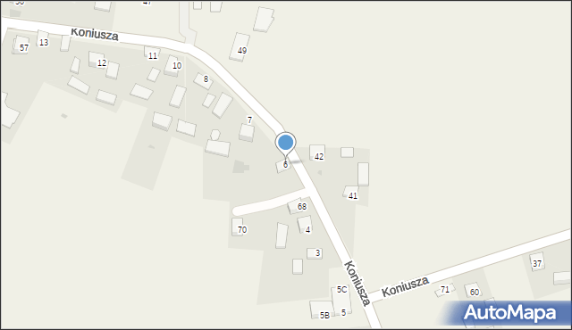 Koniusza, Koniusza, 6, mapa Koniusza