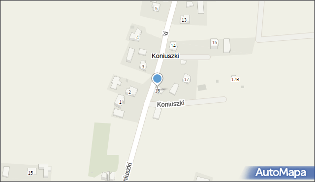 Koniuszki, Koniuszki, 18, mapa Koniuszki