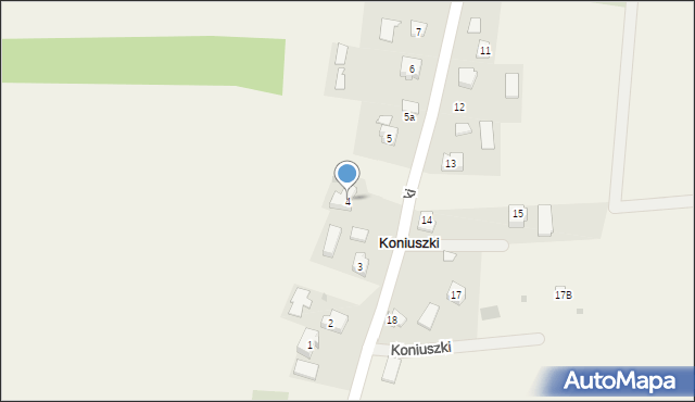 Koniuszki, Koniuszki, 4, mapa Koniuszki