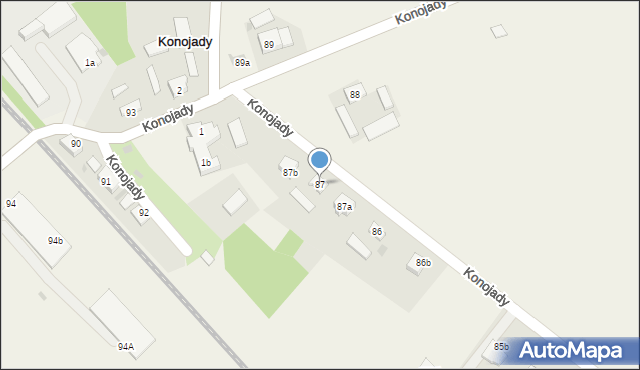 Konojady, Konojady, 87, mapa Konojady