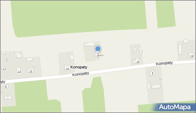 Konopaty, Konopaty, 17, mapa Konopaty