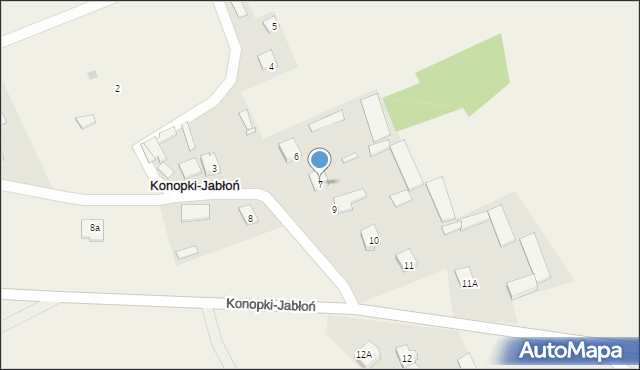 Konopki-Jabłoń, Konopki-Jabłoń, 7, mapa Konopki-Jabłoń