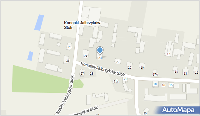 Konopki-Jałbrzyków Stok, Konopki-Jałbrzyków Stok, 23, mapa Konopki-Jałbrzyków Stok