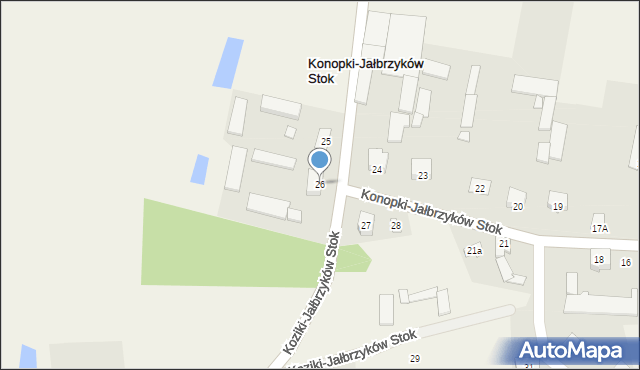 Konopki-Jałbrzyków Stok, Konopki-Jałbrzyków Stok, 26, mapa Konopki-Jałbrzyków Stok