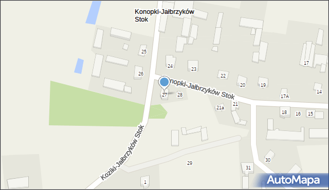 Konopki-Jałbrzyków Stok, Konopki-Jałbrzyków Stok, 27, mapa Konopki-Jałbrzyków Stok