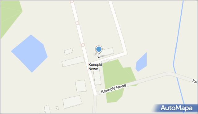 Konopki Wielkie, Konopki Nowe, 4, mapa Konopki Wielkie