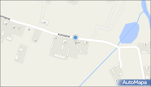 Konopne, Konopne, 10, mapa Konopne