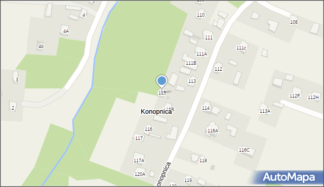 Konopnica, Konopnica, 115, mapa Konopnica