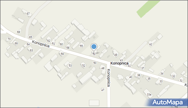 Konopnica, Konopnica, 51, mapa Konopnica