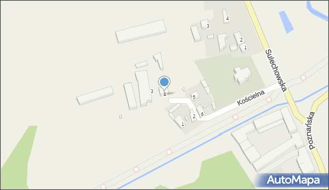 Konotop, Kościelna, 4, mapa Konotop