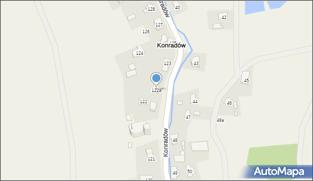 Konradów, Konradów, 122a, mapa Konradów