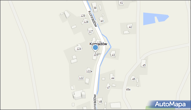 Konradów, Konradów, 123, mapa Konradów