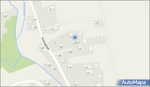 Konradów, Konradów, 14, mapa Konradów