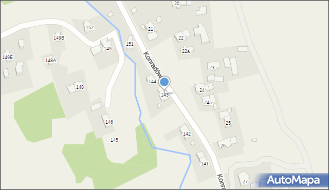 Konradów, Konradów, 143, mapa Konradów