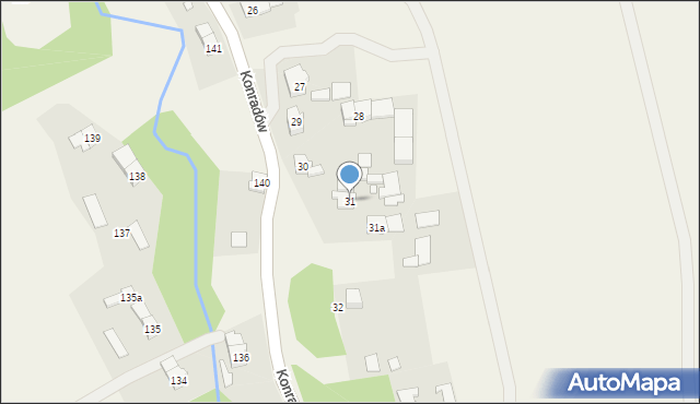 Konradów, Konradów, 31, mapa Konradów