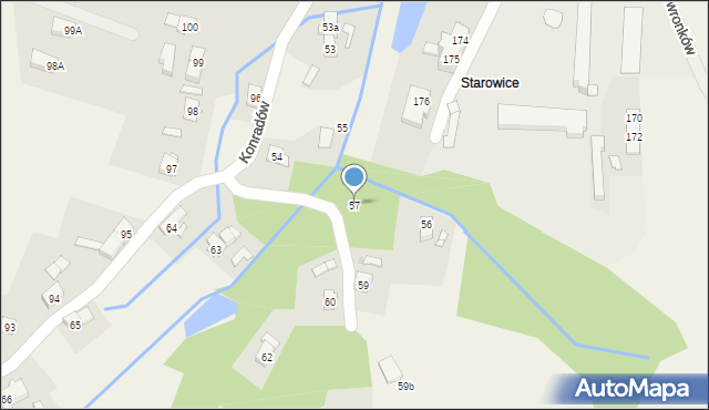 Konradów, Konradów, 57, mapa Konradów