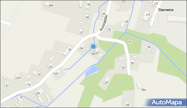 Konradów, Konradów, 63, mapa Konradów