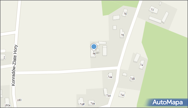 Konradów, Konradów, 75, mapa Konradów