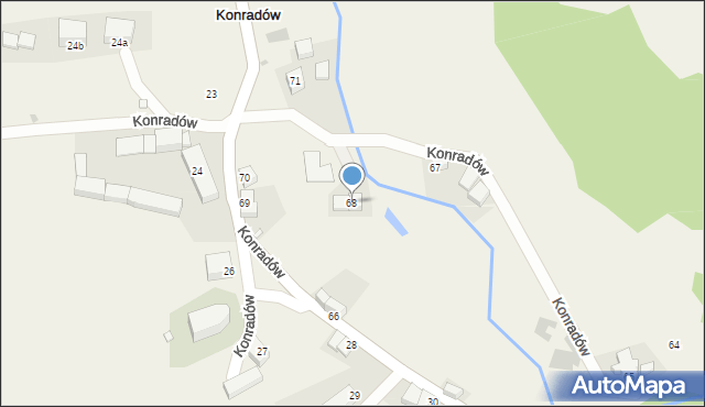 Konradów, Konradów, 68, mapa Konradów