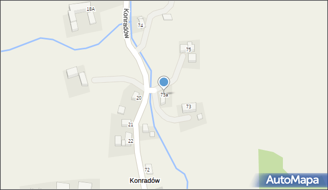 Konradów, Konradów, 73a, mapa Konradów