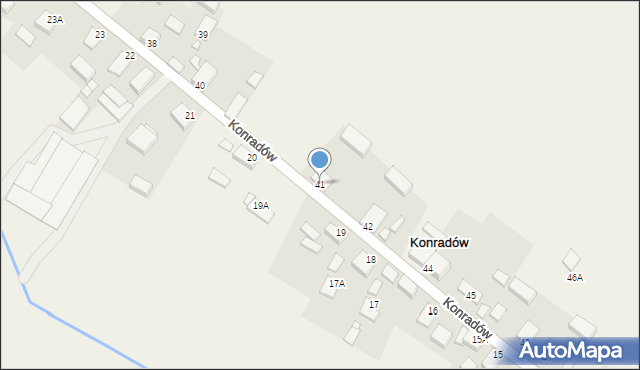 Konradów, Konradów, 41, mapa Konradów