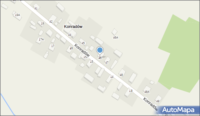 Konradów, Konradów, 46, mapa Konradów