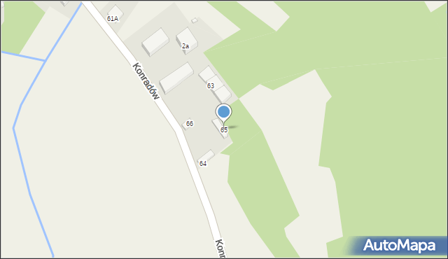 Konradów, Konradów, 65, mapa Konradów