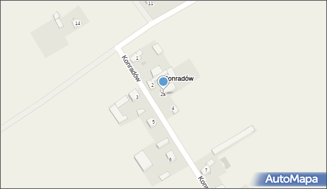 Konradów, Konradów, 2a, mapa Konradów